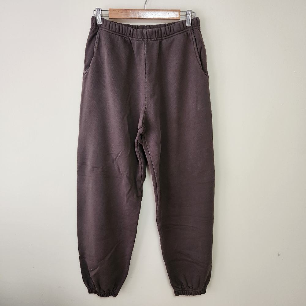 Daily Drills Brown Terry Cloth Sweatpants